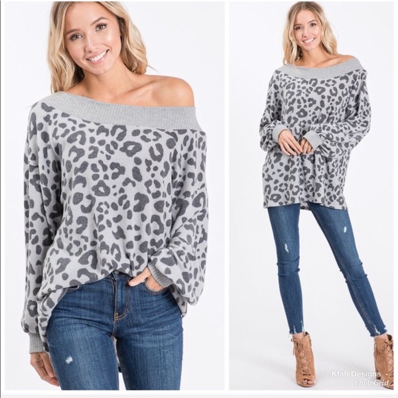 ❤️LAST 3! Brushed Hacci Wide Neck Oversized Tunic! - Picture 4 of 8
